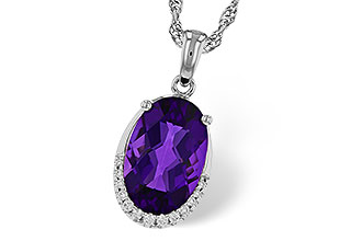 A311-27190: NECKLACE 2.70 AMETHYST 2.76 TGW (12x8MM OV)