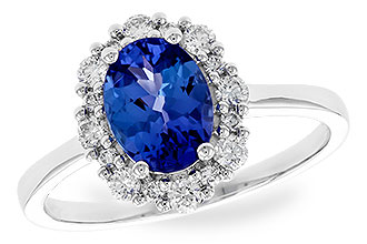 B310-32718: LDS RG 1.02 TANZANITE 1.30 TGW (8x6 OVAL)