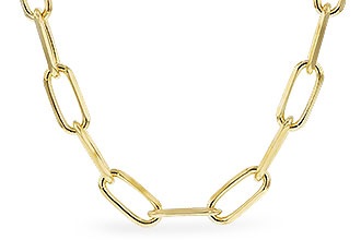 B310-33599: PAPERCLIP LG (18IN, 4.0MM, 14KT, LOBSTER CLASP)
