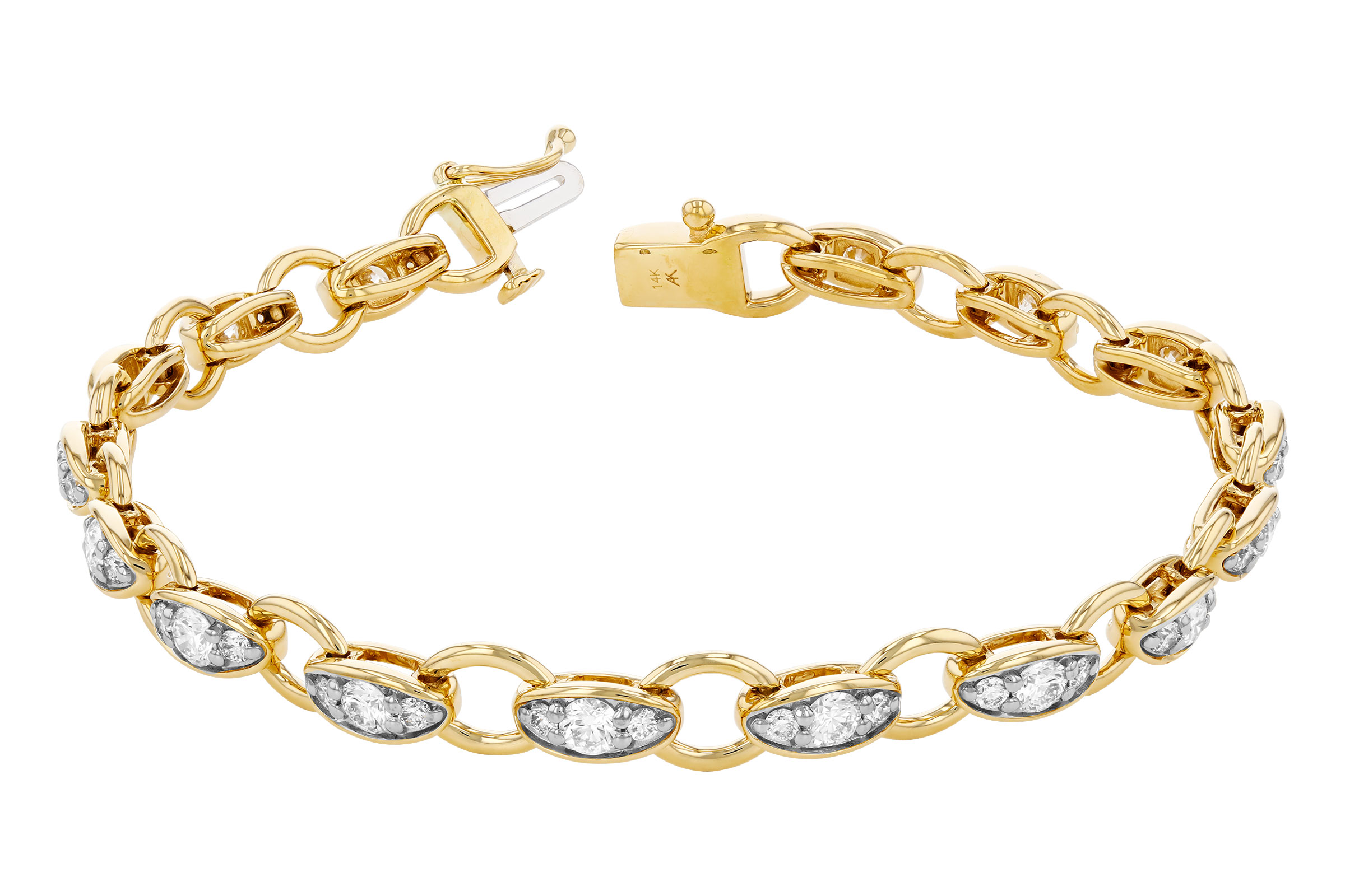 B312-10899: BRACELET 2.20 TW (7")
