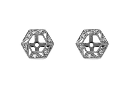E036-72654: EARRING JACKETS .08 TW (FOR 0.50-1.00 CT TW STUDS)