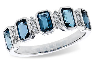 E311-21763: LDS RG 1.46 TW LONDON BLUE TOPAZ 1.58 TGW