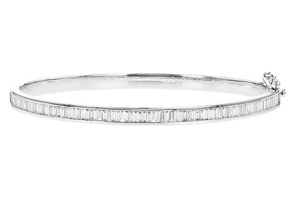 F310-29081: BANGLE 1.02 TW BAGUETTE DIAMONDS