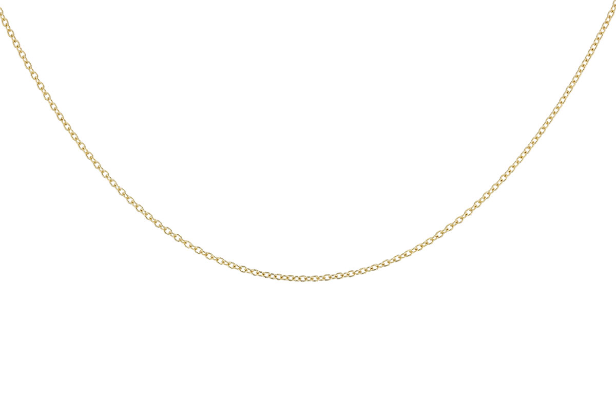 F310-34490: CABLE CHAIN (18IN, 1.3MM, 14KT, LOBSTER CLASP)