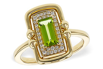 G311-27199: LDS RG .72 PERIDOT .84 TGW (8x4MM PER)