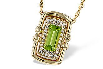 G311-27217: NECKLACE .72 PERIDOT .84 TGW (8x4MM PER)