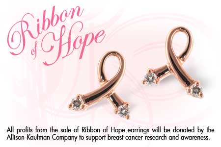 H036-72690: PINK GOLD EARRINGS .07 TW