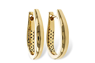 H311-24535: GOLD EARRINGS (17MM)