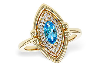 L311-27208: LDS RG .54 BLUE TOPAZ .70 TGW (8x4MM BT)