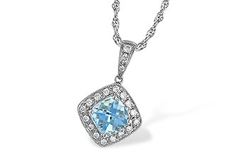 M043-00853: NECKLACE .80 AQUA .93 TGW